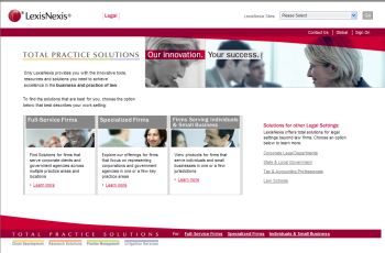 Legal Market Web Site for LexisNexis